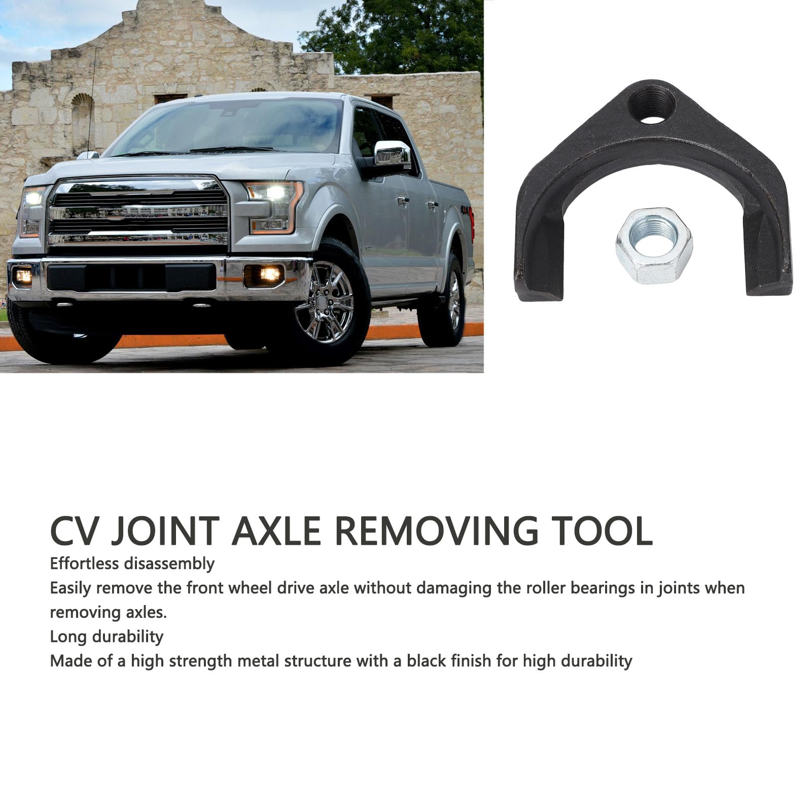 AMAKO 63mm Heavy Duty CV Axle Puller Tool Professional Removal Kit for Generic 4WD FWD Vehicles Fits Expedition Navigator SVT 1997 to 2017