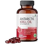 Futurebiotics Antarctic Krill Oil 1000mg with Omega-3s EPA, DHA, Astaxanthin and Phospholipids - Premium Krill Oil Heavy Metal Tested, Non GMO - 120 Softgels (60 Servings)