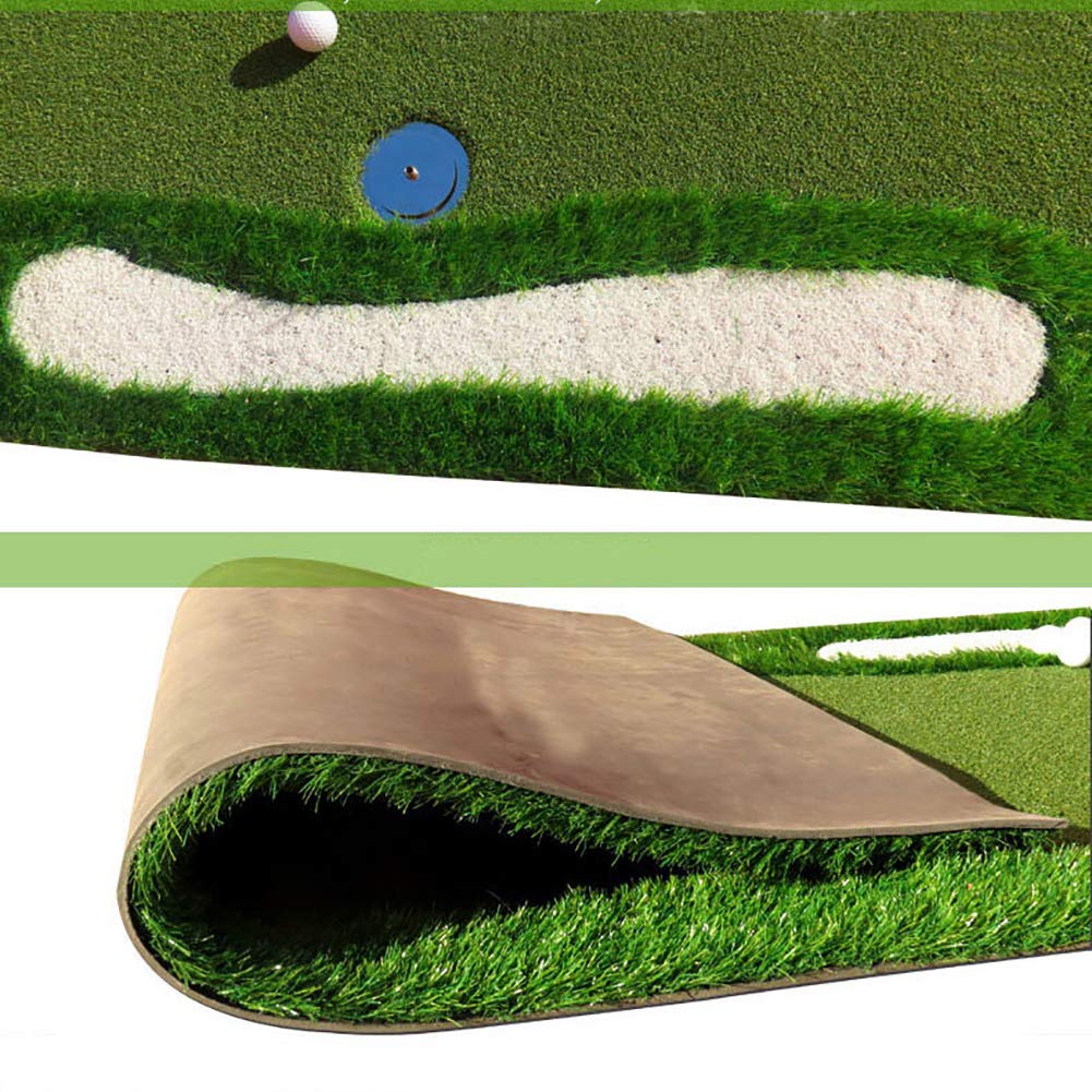 Tappetino Da Golf Practice In Gomma Ed Erba PE – 61x31x1,5 Cm – Con Supporto Per Tee – Per Esterno E Interno - 6