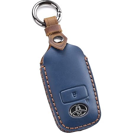 Amazon Smasol トヨタ ライズ ダイハツ ロッキー 新型タフト 専用キーケース 本革 キーケース レザー Toyota Raize Daihatsu Rocky Taft キーカバー 新型 スマートキーケース かっこいい おしゃれ ブルー キーケース キーホルダー 車 バイク