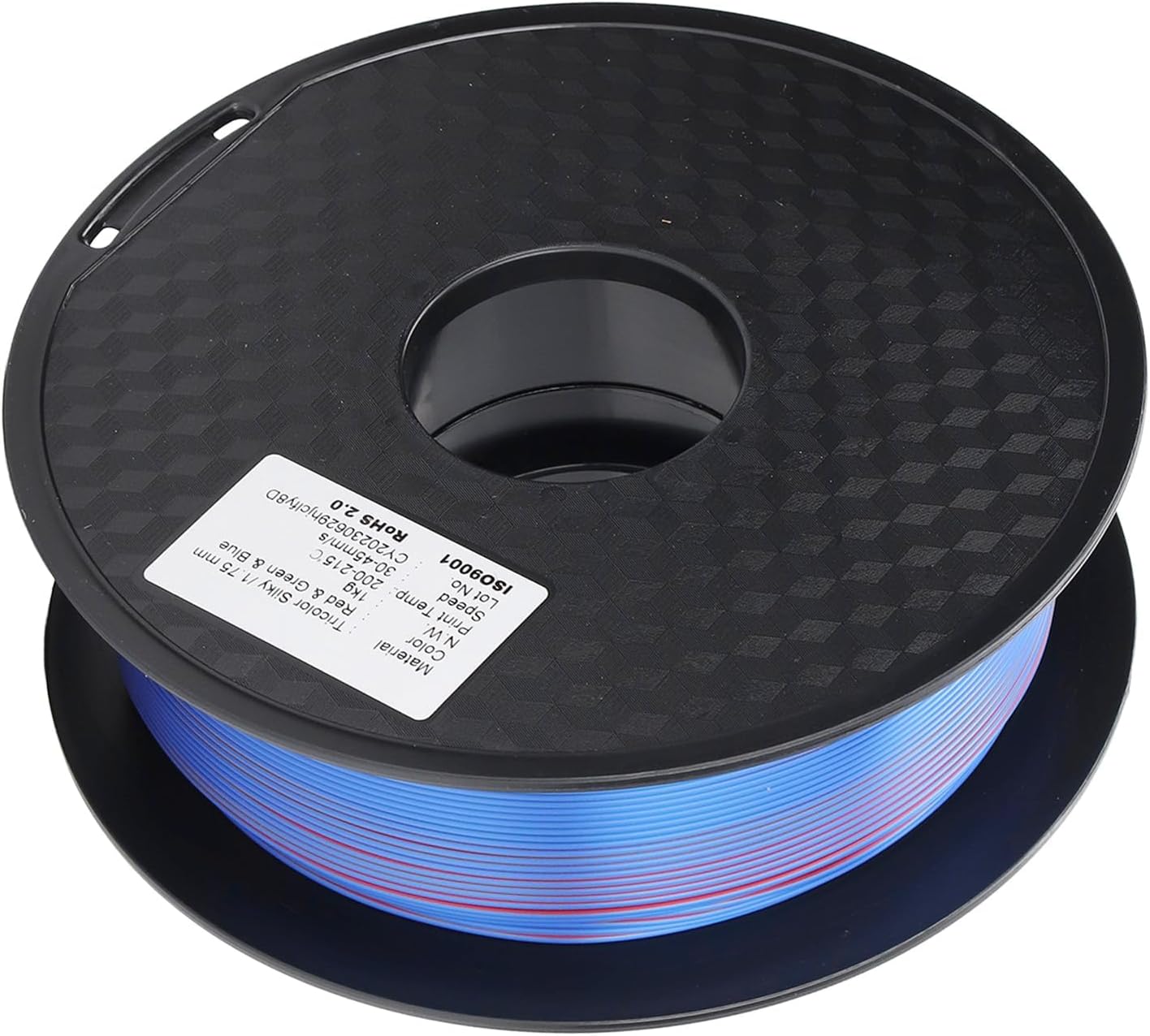 Tricolor Silk PLA Filament 1.75mm for 3D Printer, Durable and, with Good Color and Gloss, Strong Toughness, Easy to Use, Ideal for Arts and Crafts Printing