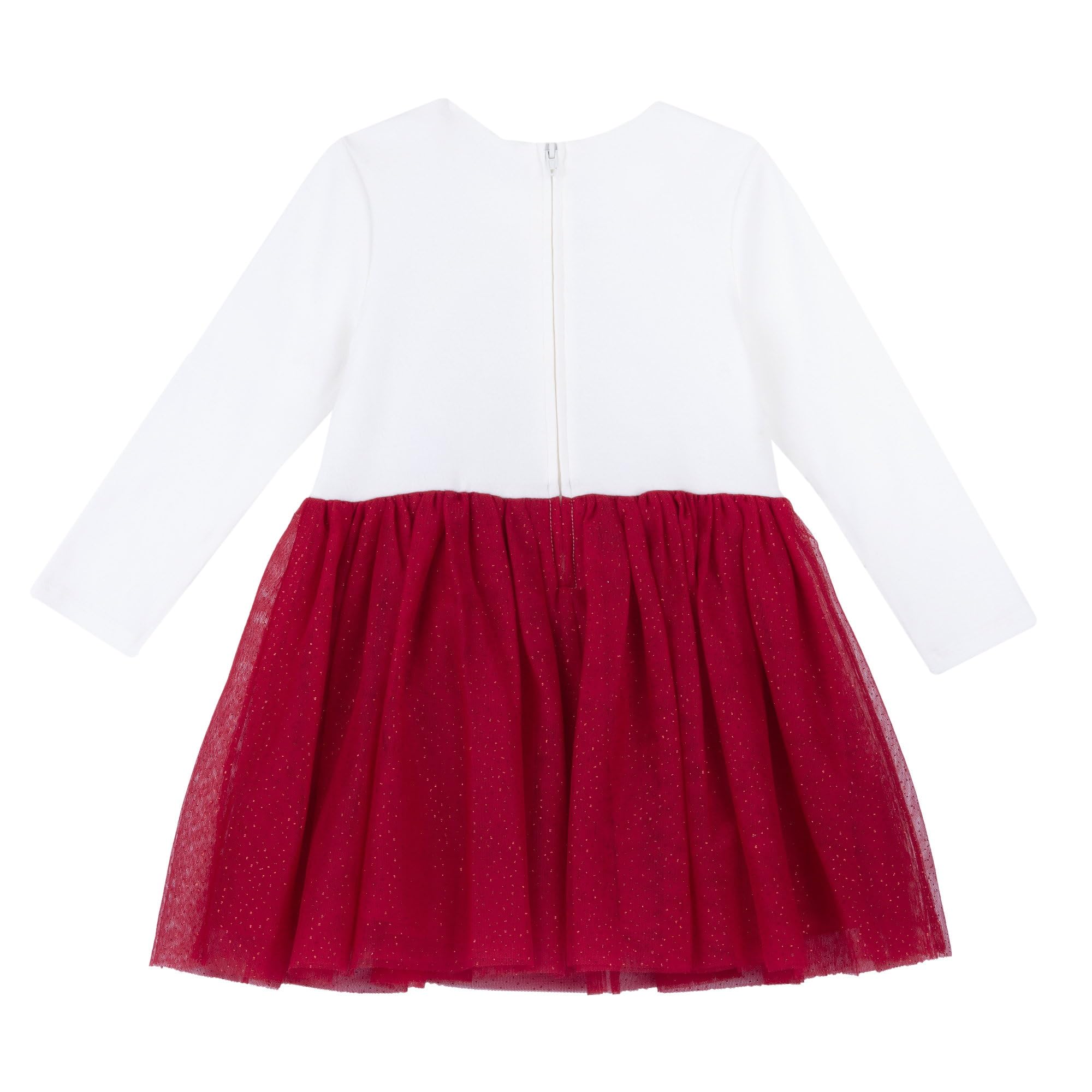 Chicco, Vestito Natale Neonata e Bambina, con Comoda Apertura sulla Schiena, in Caldo e Morbido Tessuto, Lavabile in Lavatrice, Abbigliamento Neonata e Bambina, Idea Regalo Bambina, Designed in Italy