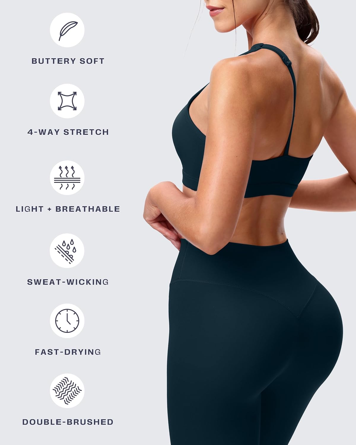 Aoxjox Women's Workout Sports Bras One Shoulder Caley Asymmetrical Bra Fitness Exercise Gym Yoga Crop Tank Top
