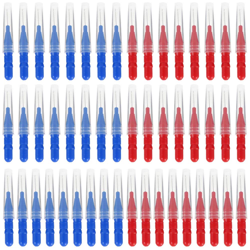 50PCS Interdental Brushes 2.5mm,3mm Tooth Cleaner Tooth Flossing Head Soft Picks Healthy