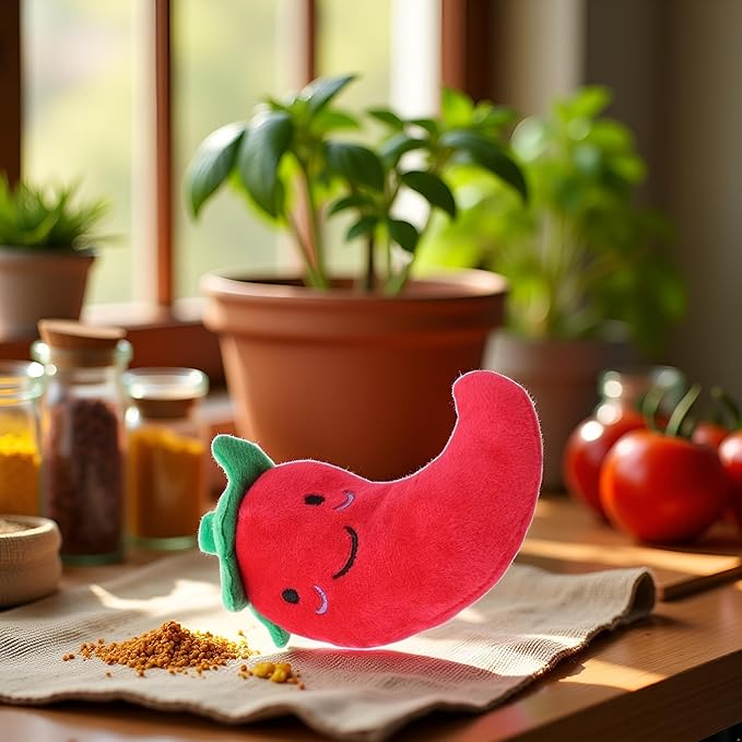 Juguete Squeaky para Perros Pequeños, Set de 3 Vegetales miniatura 3