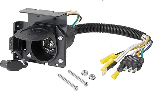 Miniatura 6 de Oyviny Arnés de cableado de remolque personalizado de 4 vías 55315 para Chevy y GMC C/K Pickup 1988-2000 + adaptador