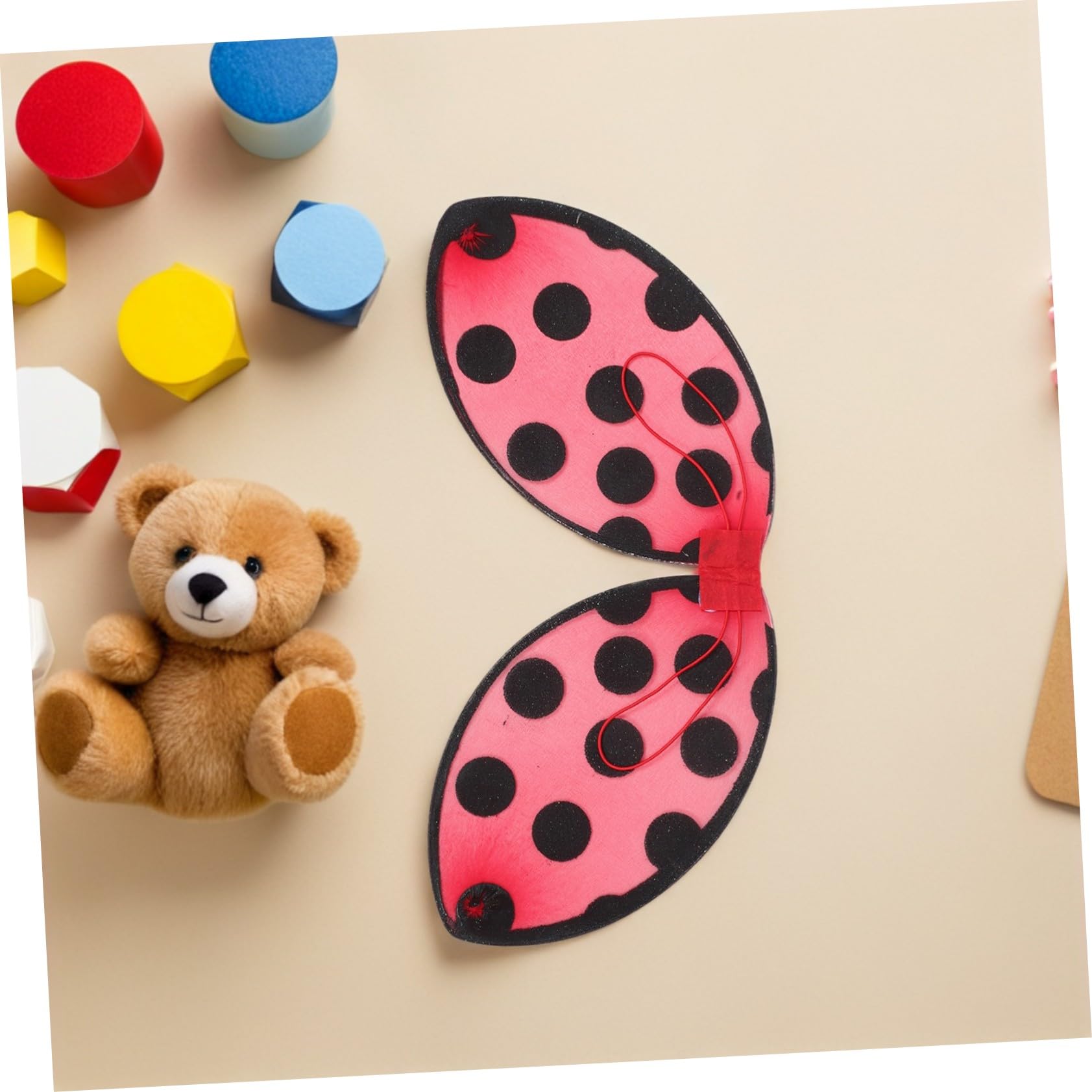 6 Pezzi Coccinella per Rosse Pieghevoli Costume Leggero per Feste Compleanno Halloween Recite e Giochi Ruolo