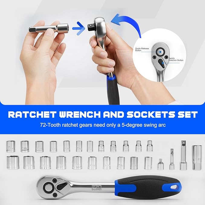 Kit de Herramientas Prostormer 259 Piezas con Caja de Aluminio miniatura 4