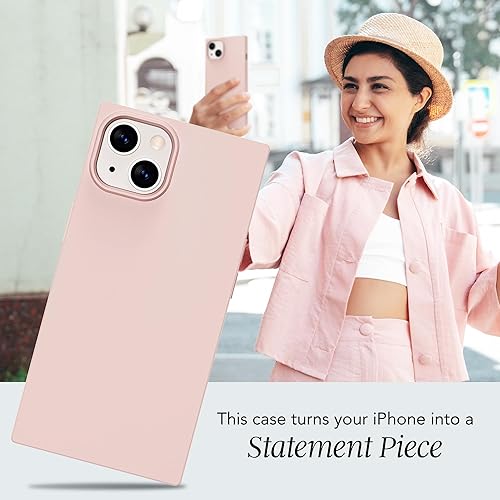 Miniatura 2 de Cocomii Funda cuadrada compatible con iPhone 14 Plus, silicona, lujosa, delgada, mate, suave al tacto, forro de microfibra, resistente a las huellas