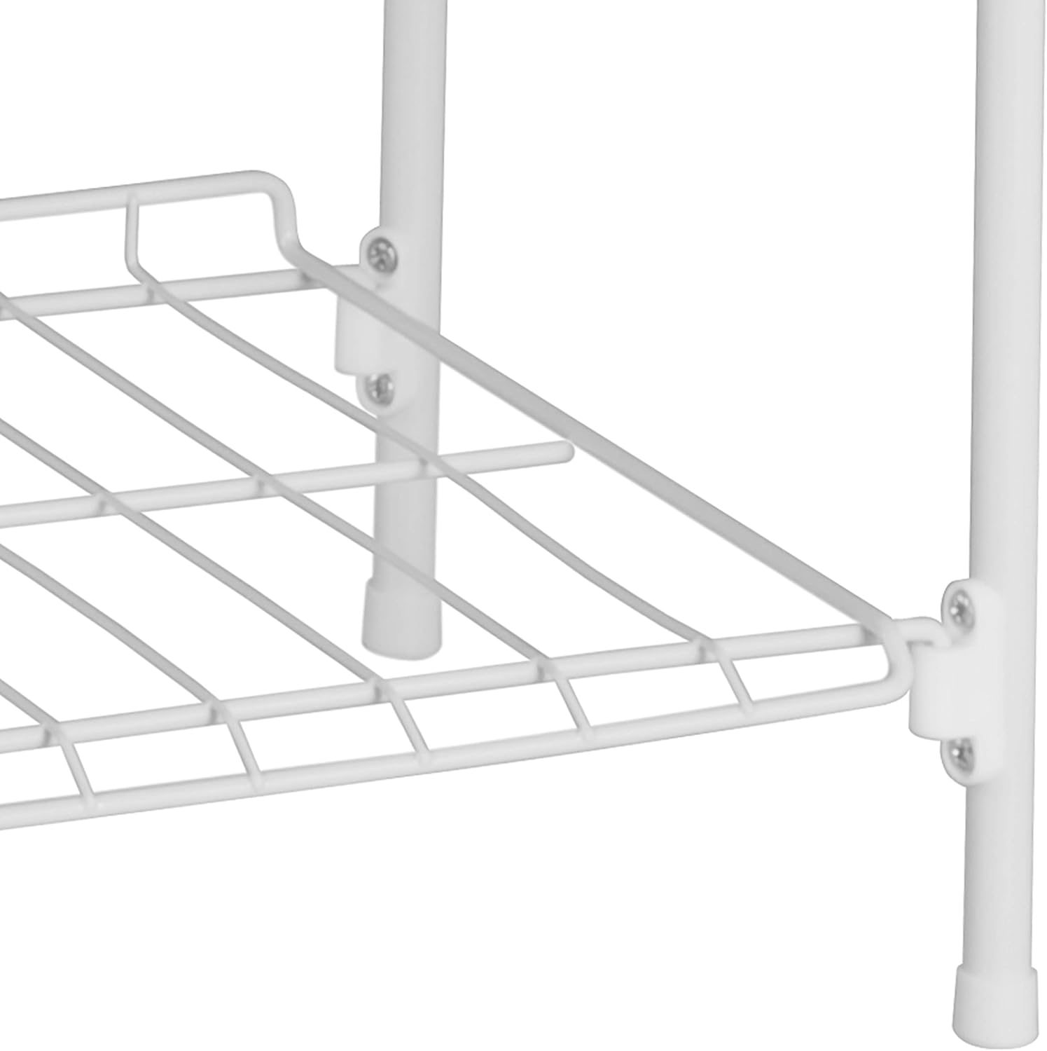 Honey-Can-Do 4-Tier White Metal Shoe Rack and Accessories Storage SHO-01172 White : Home & Kitchen