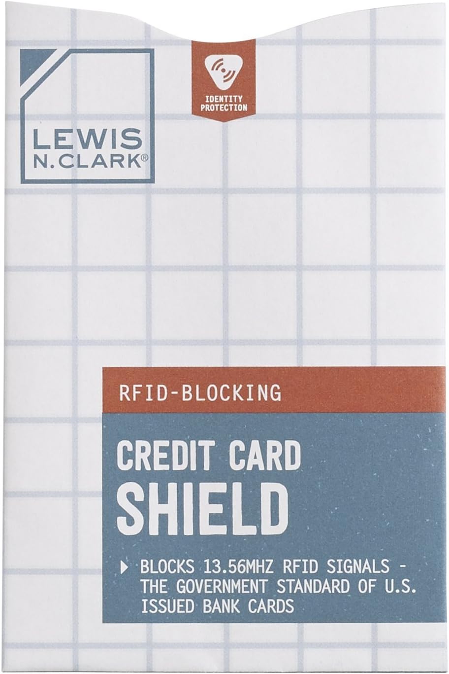 Lewis N Clark RFID Credit Card Holder Shield, Anti-Theft Wallet Sleeve + RFID Blocking ID Holder & Credit Card Protector - 3 Pack