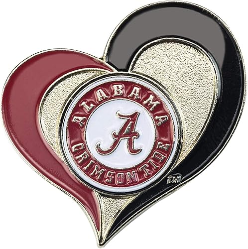 Vista 16 de aminco NCAA - Pin de corazón de remolino unisex