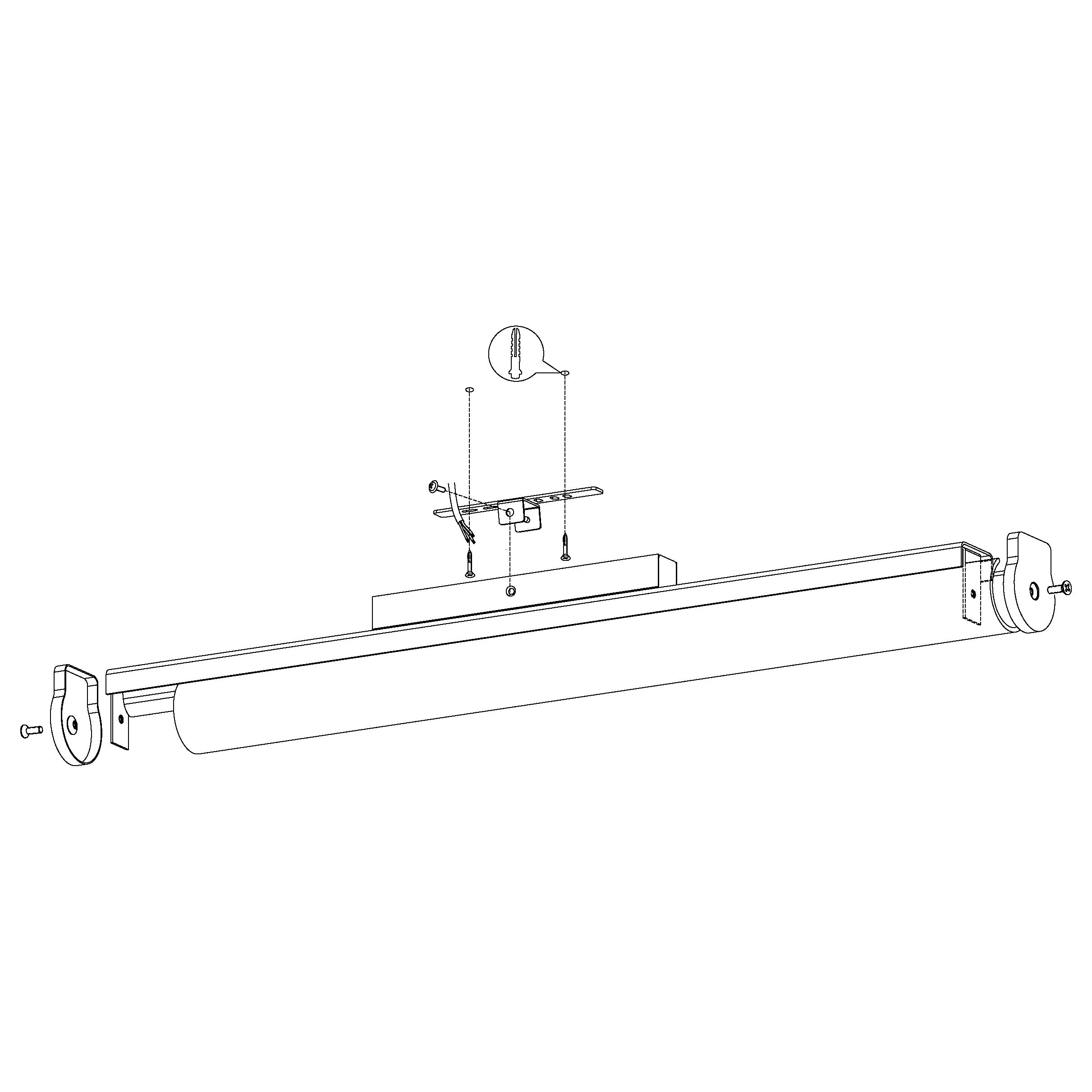 EGLO LED Wandlampe Calnova, LED Spiegelleuchte aus Metall in Nickel-Matt | satiniertes Glas in Weiß, Badezimmer Lampe, LED Feuchtraumleuchte neutralweiß, IP44, L 90 cm