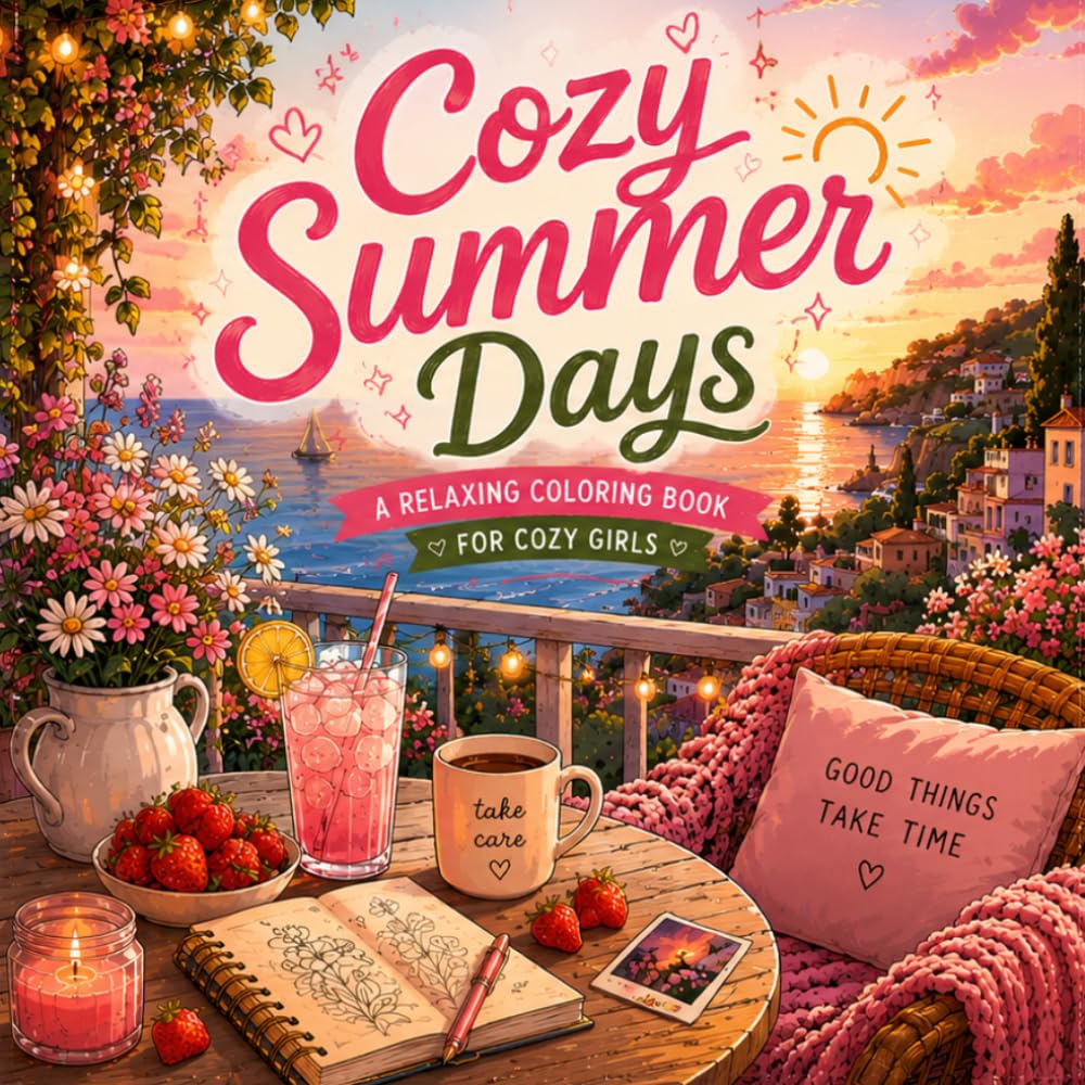 Cozy Summer Days: A Relaxing Coloring Book