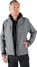 Unbreakable Burghley Men's Softshell Waterproof Jackets Outdoor Lightweight Breathable Windbreaker Micro Fleece Jacket for Men - Hiking Camping Dog Walking