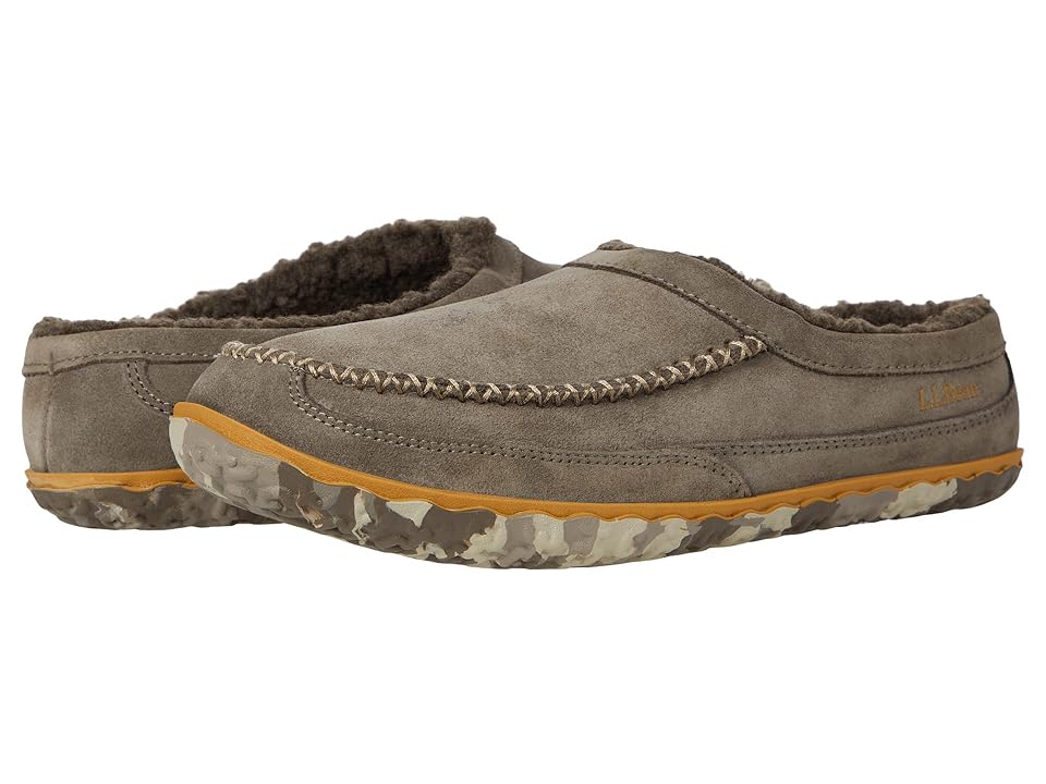 L.L.Bean Mountain Slipper Scuff Men's Shoes Ash : 8 D - Medium, Leather