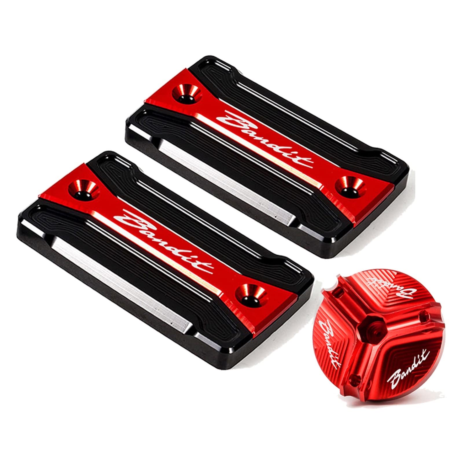 Serbatoio Liquido Freno Per SUZUKI BANDIT S650 S 650 1250 1250S Bandit 1200 1200S 1200N Coperchio Del Serbatoio Del Liquido Dei Freni Per Moto Tappo Del Serbatoio Dell'olio Motore ( Colore : ROSSO )
