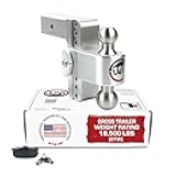 Weigh Safe Adjustable Trailer Hitch Ball Mount - 6