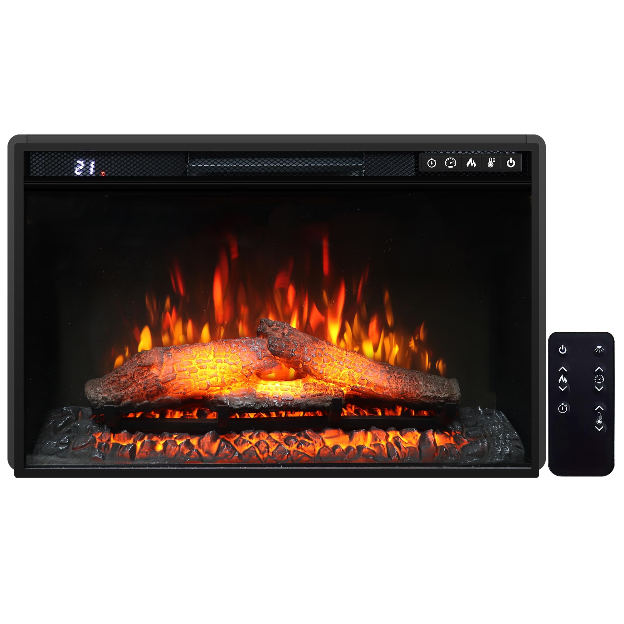 OxharkFlame 26 Inch Electric Fireplace Insert