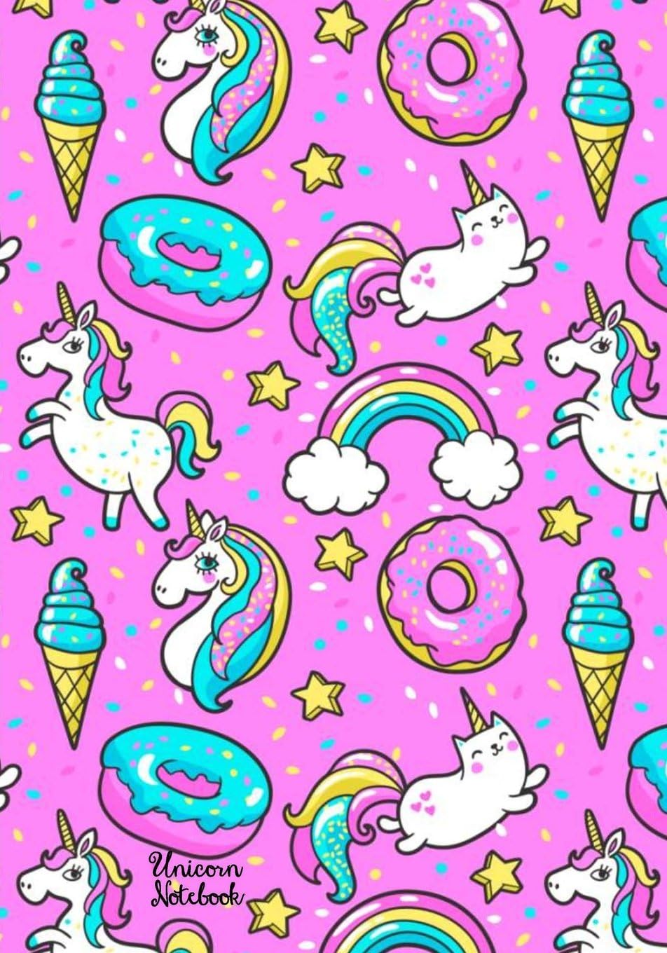 Unicorn Notebook ~ Cute Kawaii Notebook with Unicorns & Rainbows: Kawaii Notebook/Journal to Write, Draw & Doodle: Volume 4 (Unicorn Notebooks) Paperback – 12 Mar. 2017