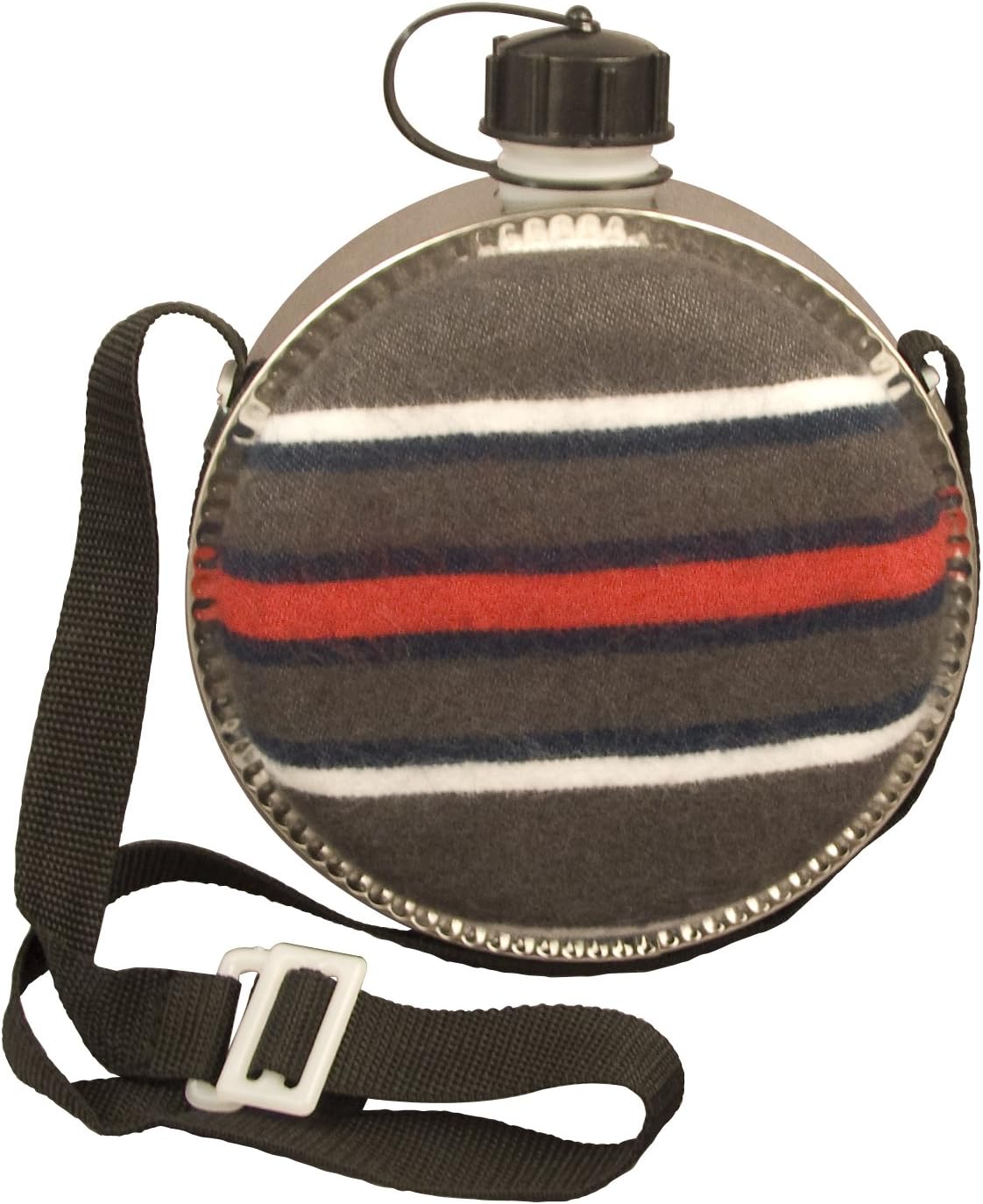 Rothco 2 Quart Striped Desert Canteen - Reusable BPA Free Water Bottle for Hiking Camping and outdoor