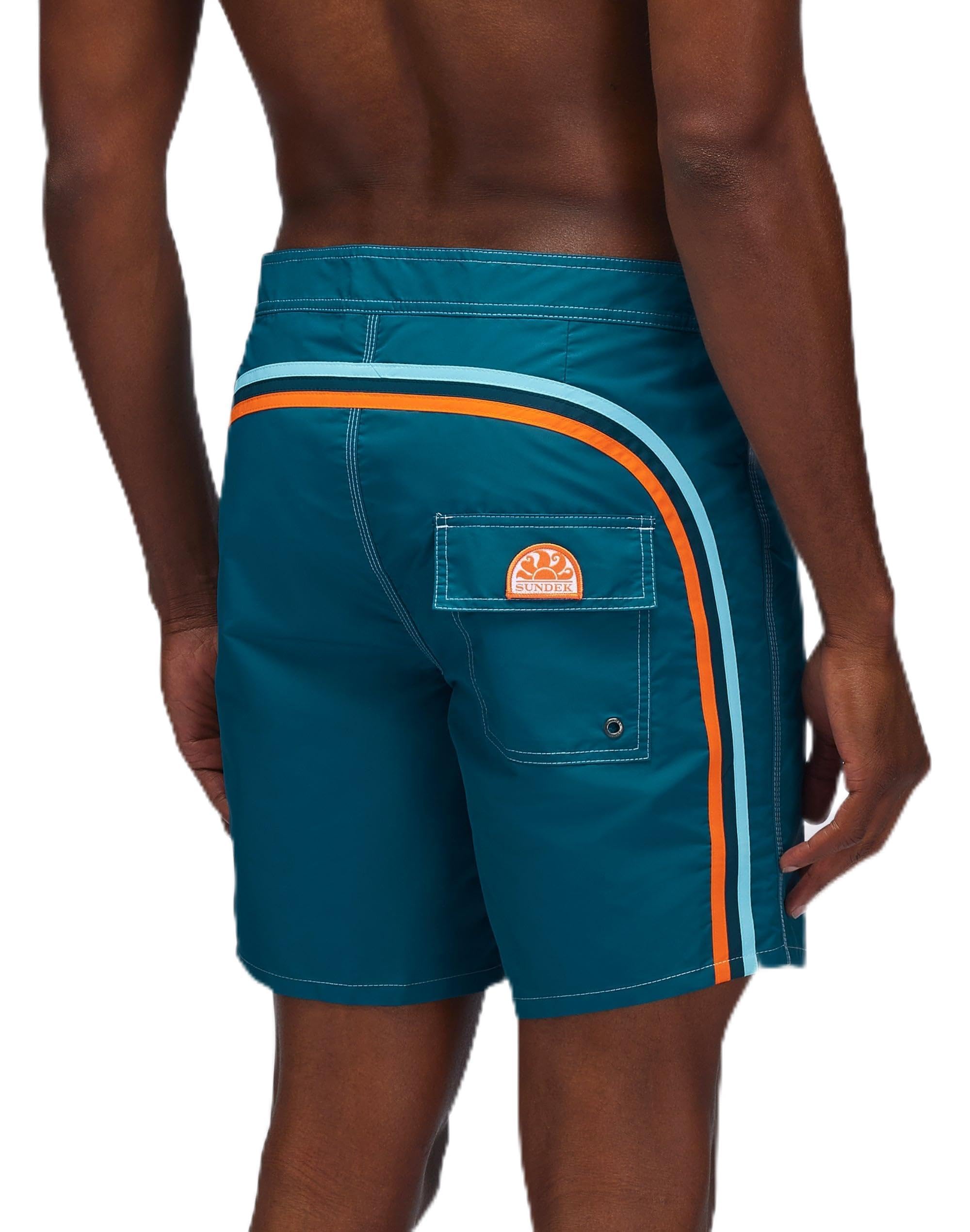 SUNDEK Mens Fixed Waist Boardshort, Swim Trunks 16
