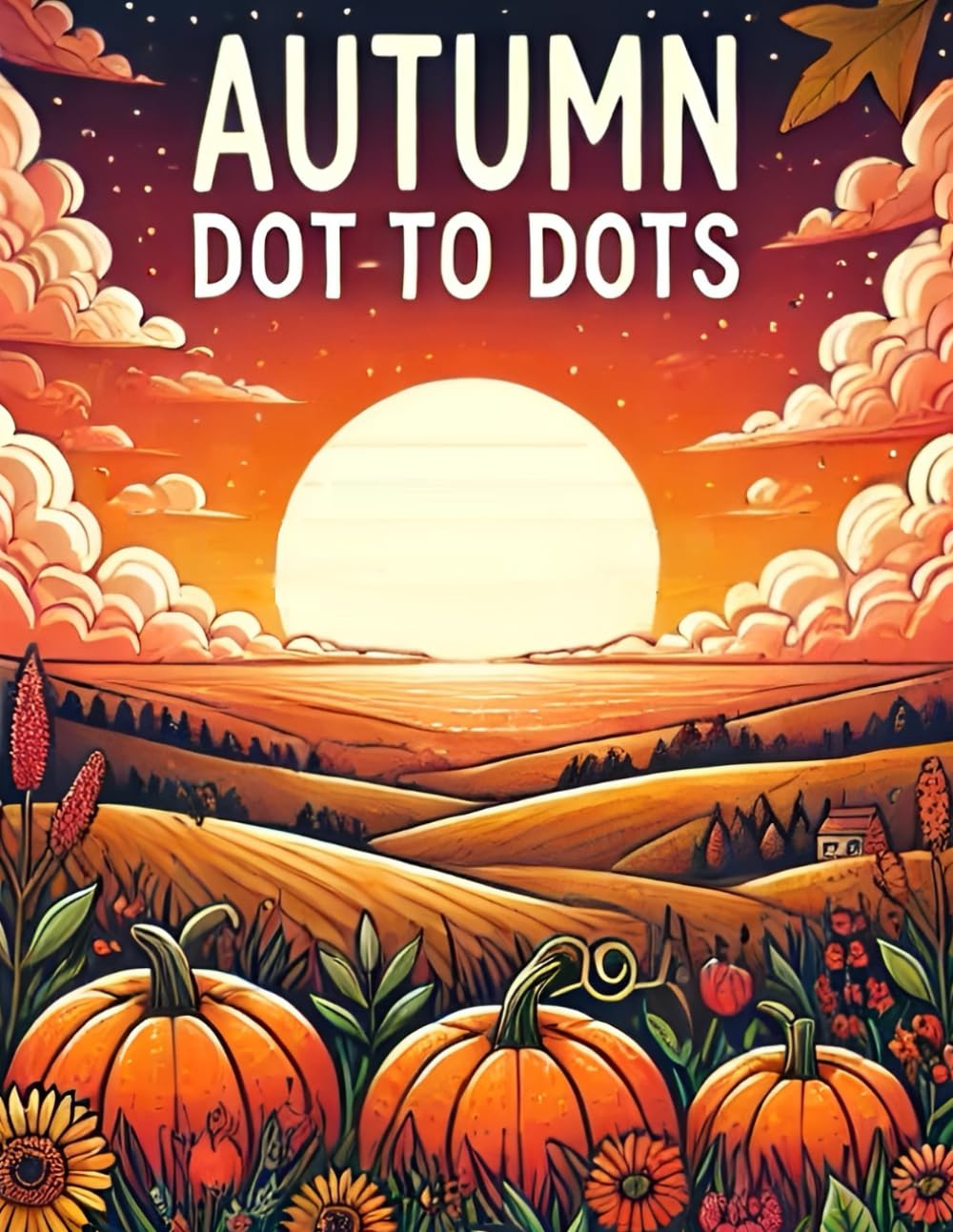 Autumn Fall Dot To Dot Book for Adults: Large Print Connect the Dots of Autumn Season For Adults Seniors | Animals, Leaves, Pumpkins, Nature
