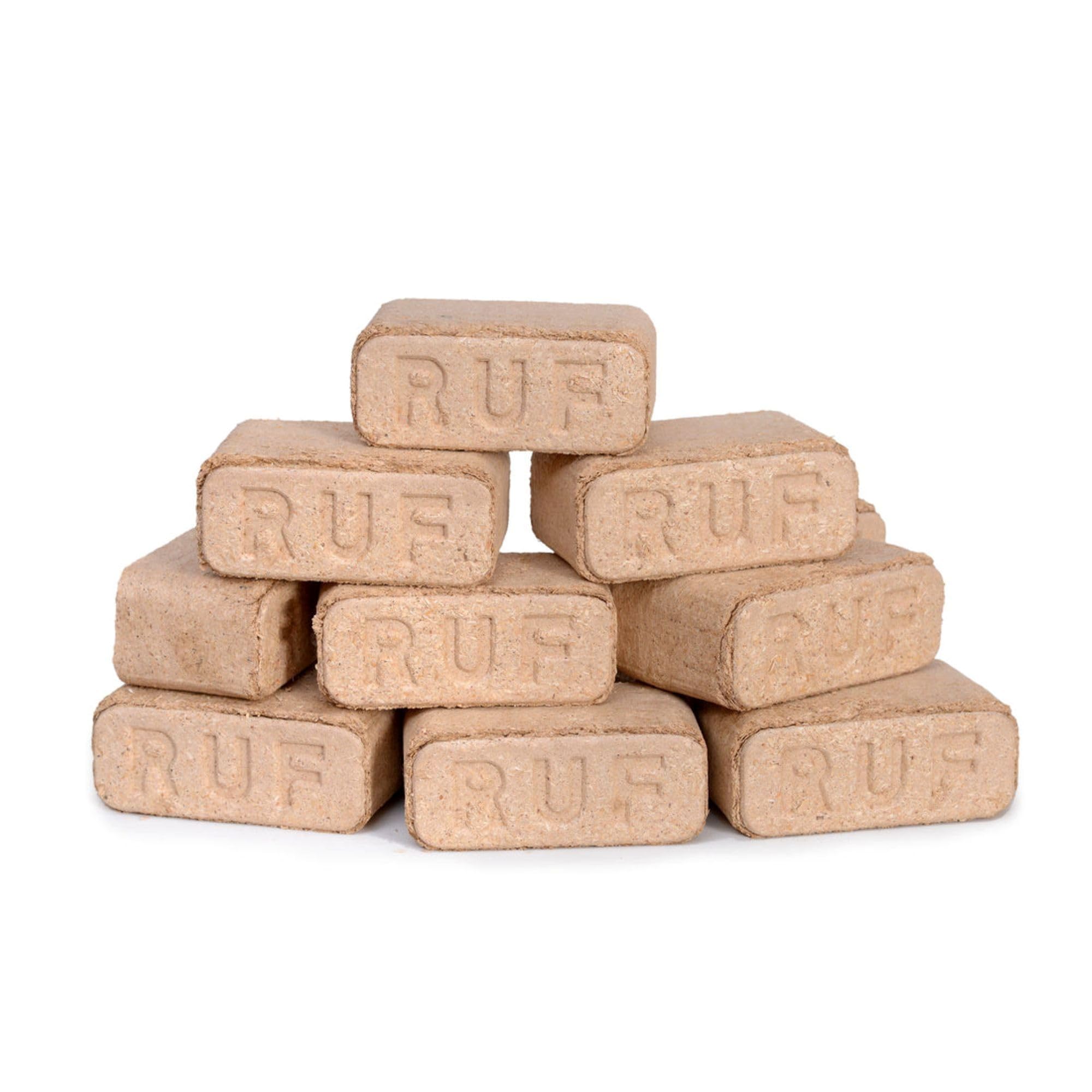 RUF BRIKETTS 100% Buche – 30 kg (3 Packungen je 10 kg) Hartholzbriketts – Kaminbriketts & Ofenbriketts – für Kaminöfen, Kachelöfen & Holzheizungen, Brennholz Briketts, Premium Holzbriketts