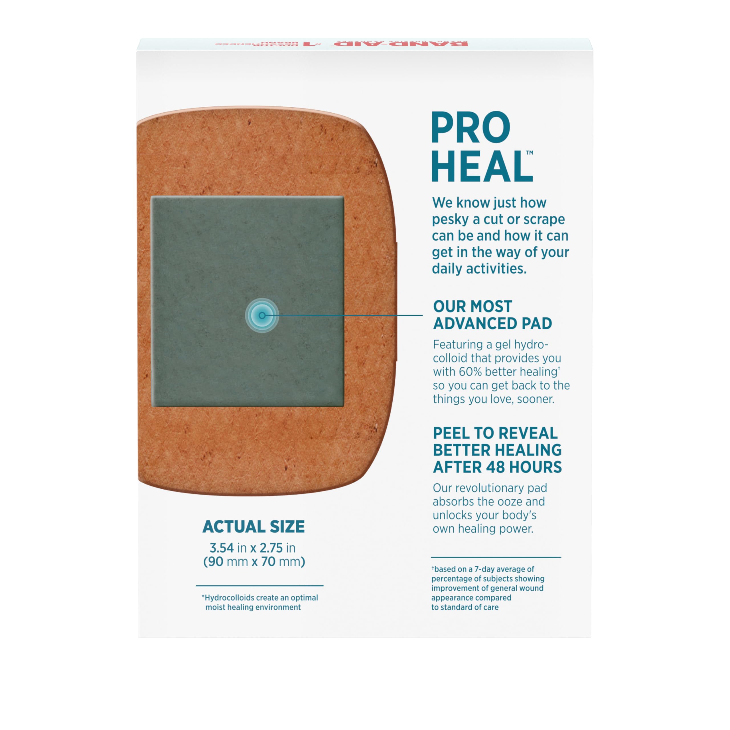 BAND-AID Brand Pro Heal Adhesive Bandages, Extra Large, 5 Count — Amazon image 8