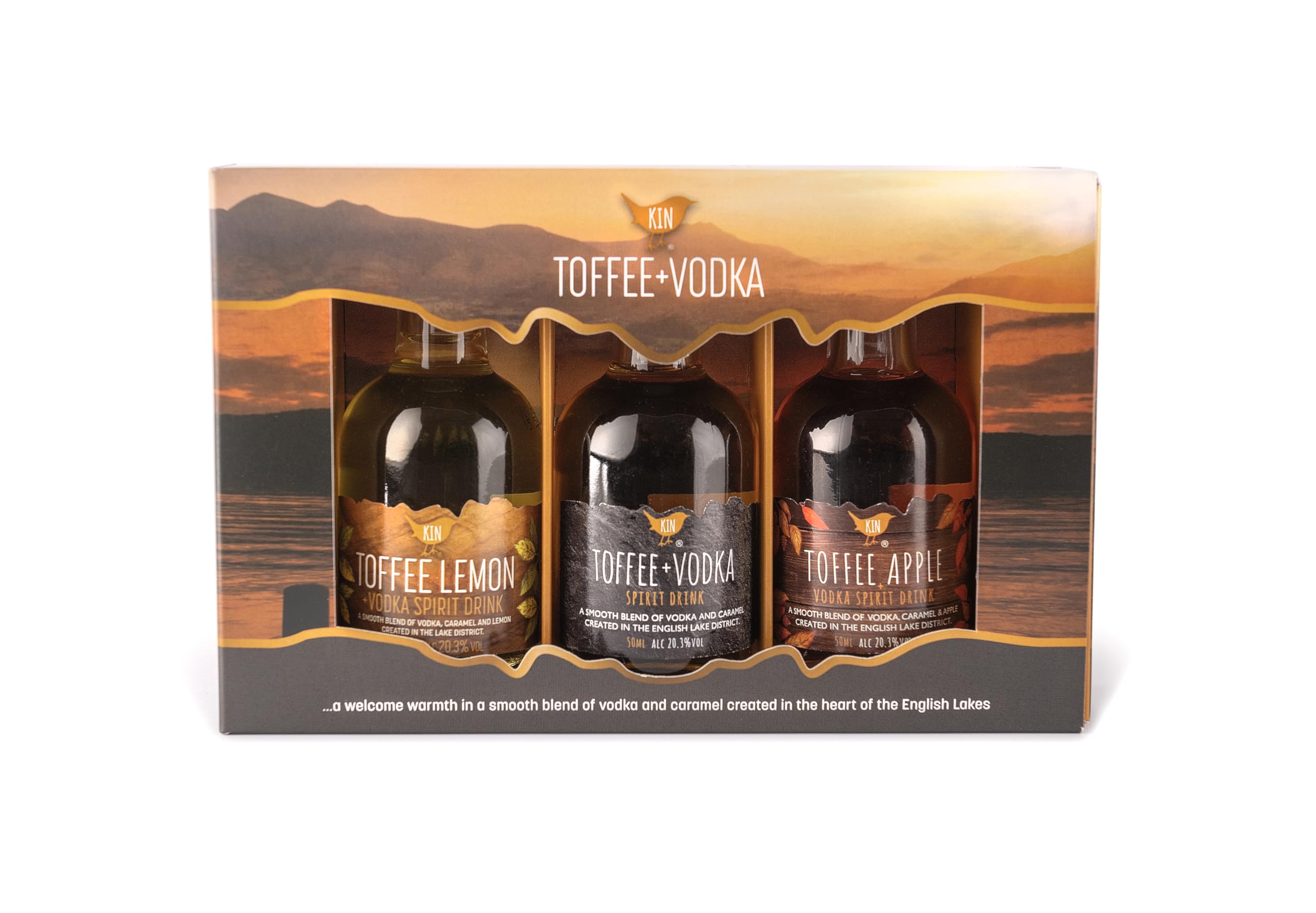 Kin Vodka - Trio Pack 20.3% ABV, 3 x 5cl Bottle