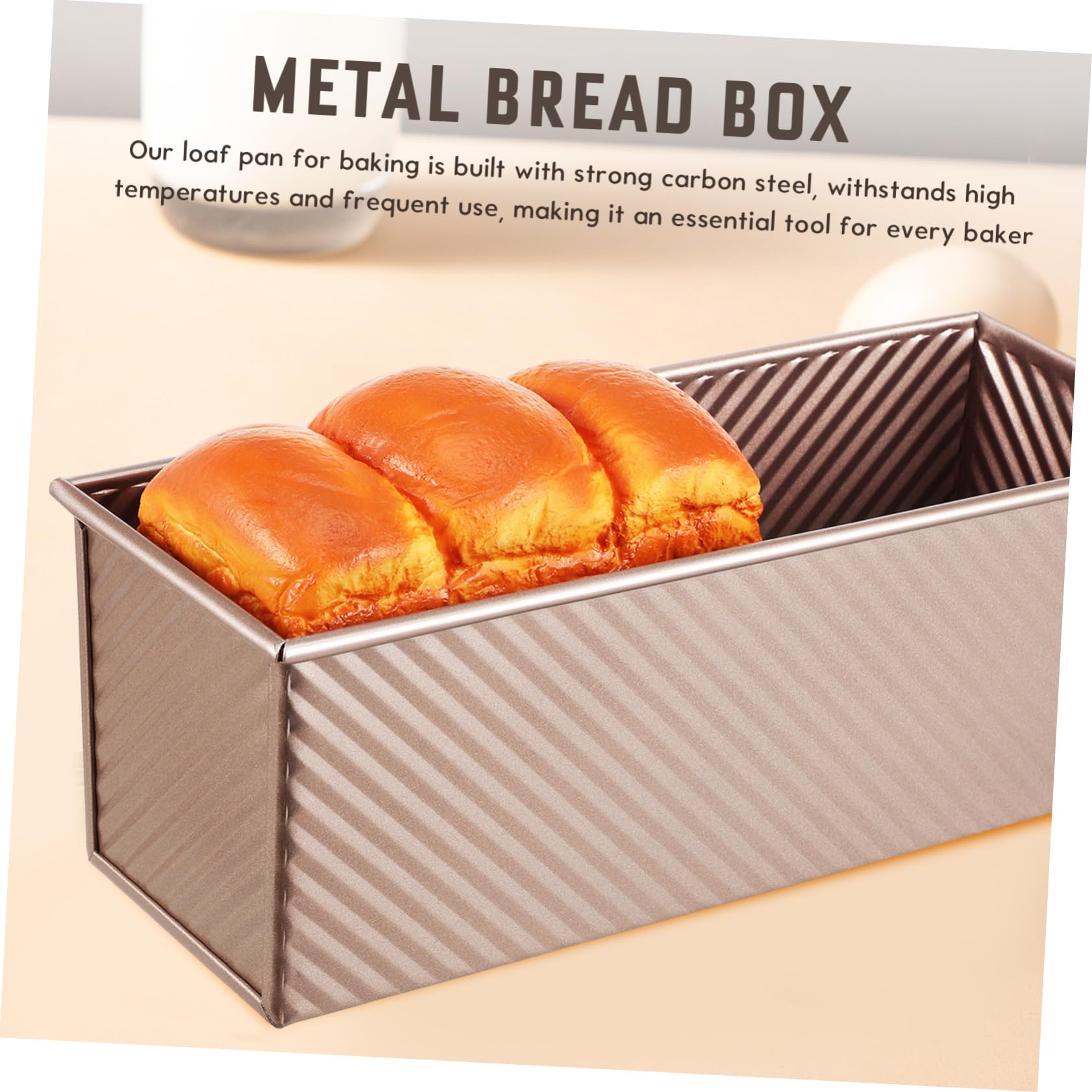 Längliche Brotbackform mit Deckel Antihaftbeschichtete Kastenform für Brot und Kuchen Rechteckige Backform mit Belüftungslöchern für Hobby und Profibäcker