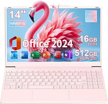 Amazon.co.jp: ノートパソコン Office 2024 搭載 14インチ laptop