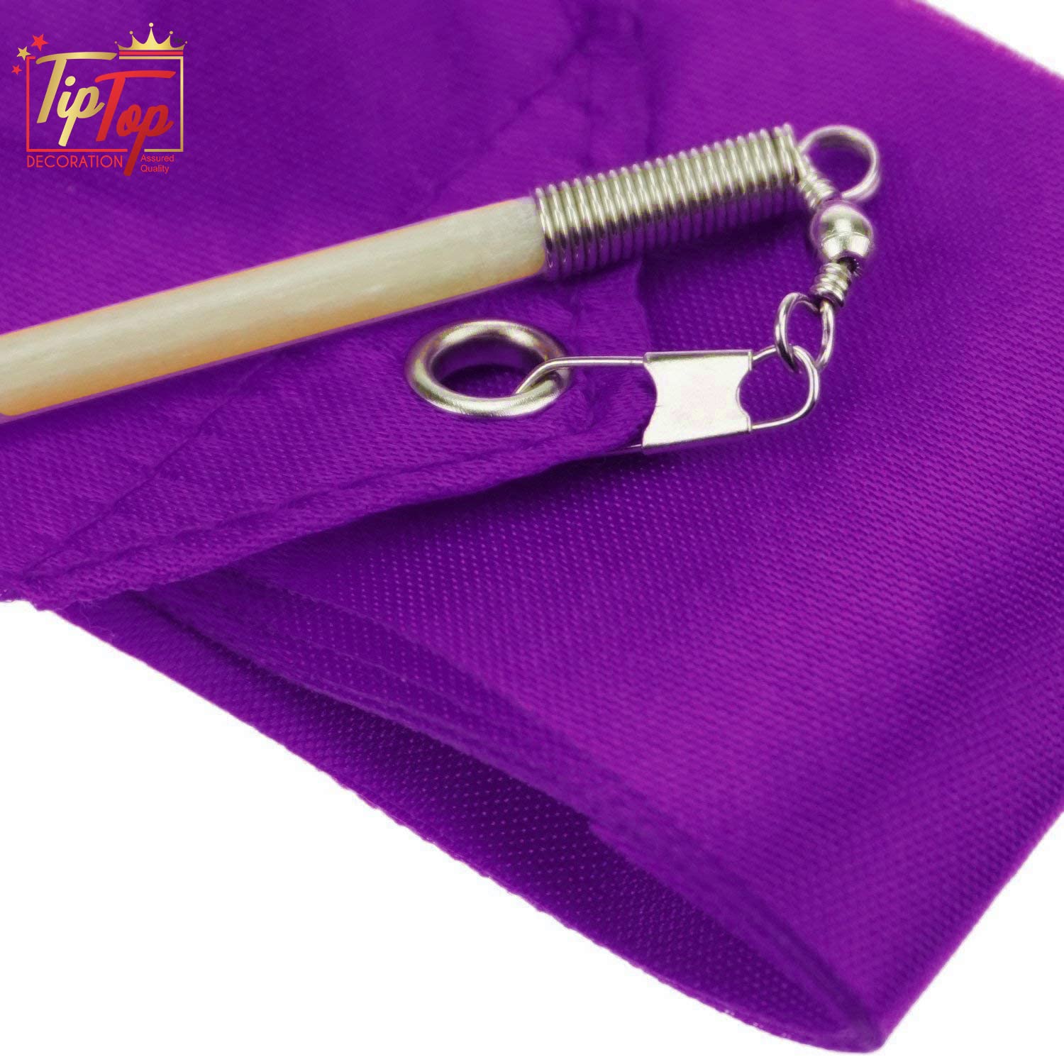Tiptop Decoration Gymnastic Rhythmic Dancing Ribbon Streamer Stick (1 Piece) (Roaring Purple) 1