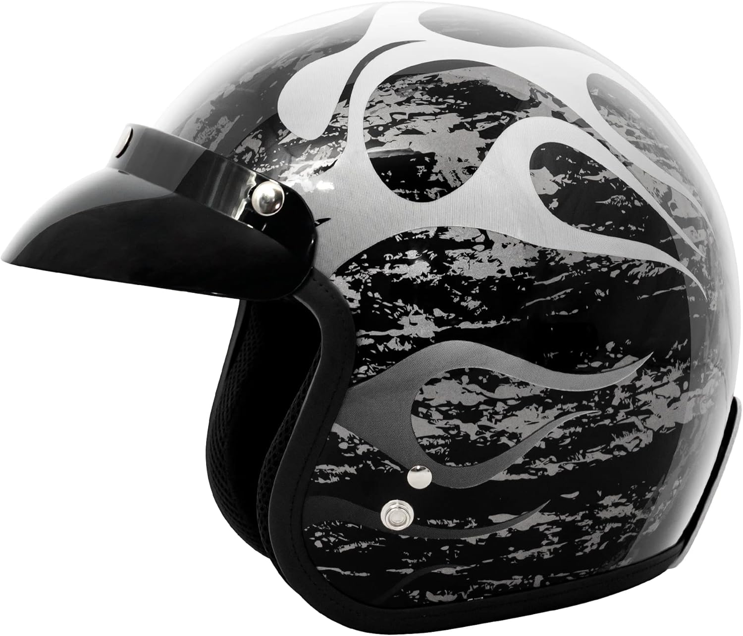 VCAN V85C 3/4 Open Face Motorcycle Helmet DOT Approved