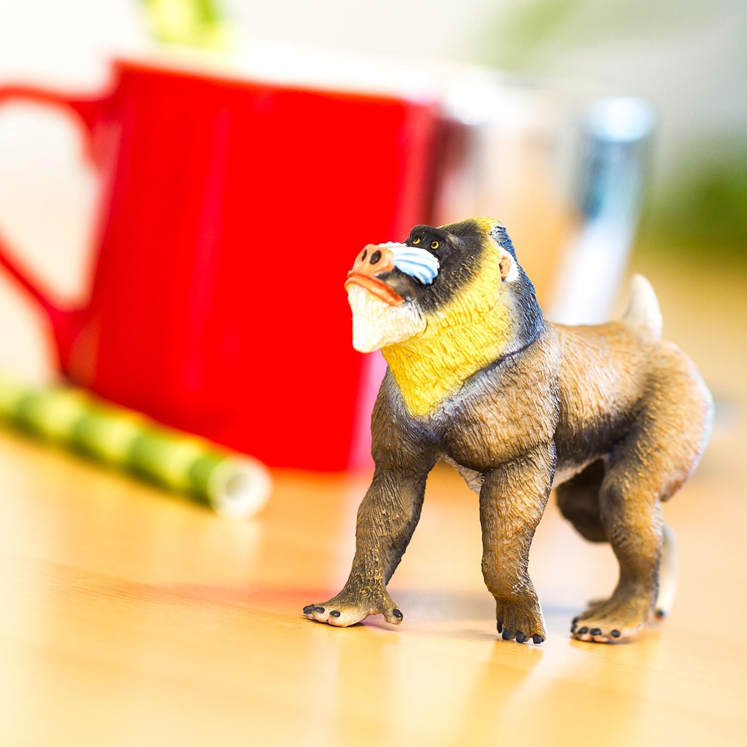 Safari Ltd. Mandrill - Realistic 3.75" Baboon Figure - Educational Toy for Boys, Girls, and Kids Ages 3+