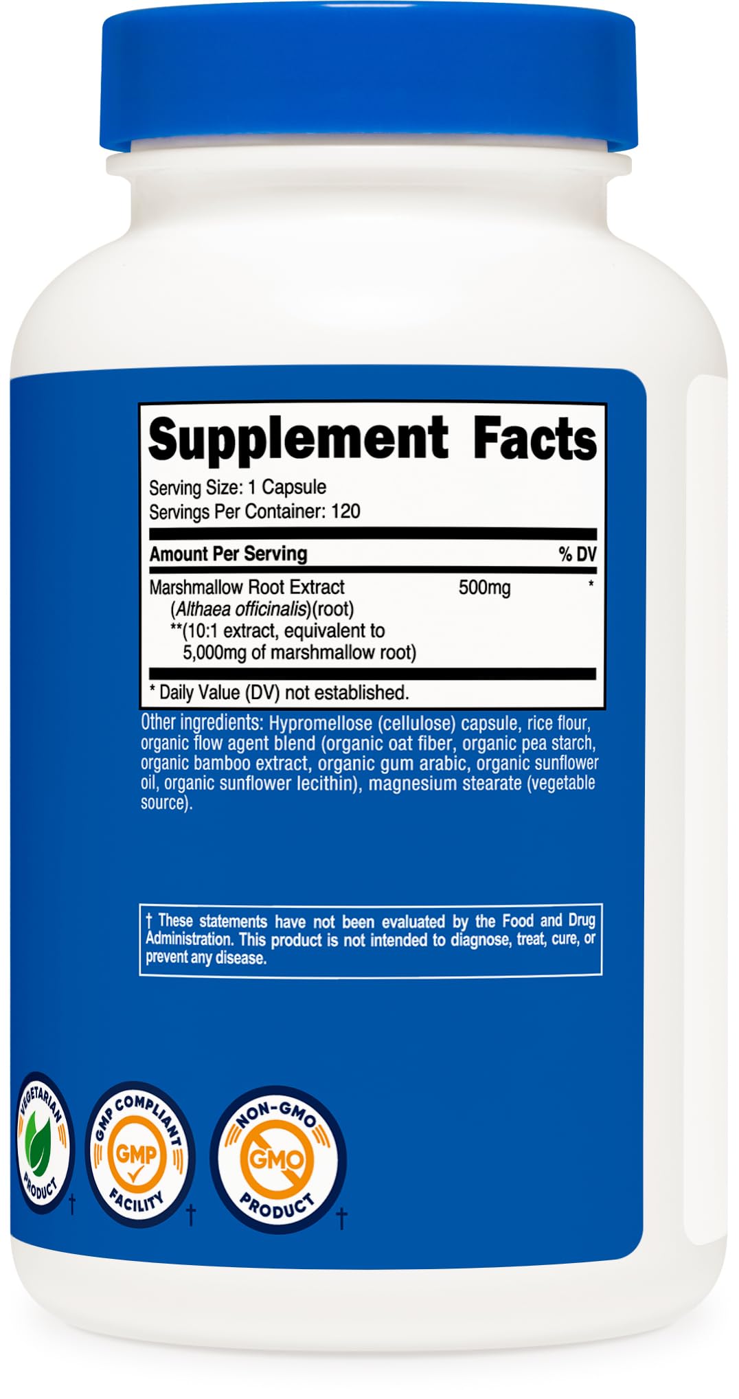 Nutricost Marshmallow Root 120 Capsules for 120 Servings Per Bottle — Amazon image 5