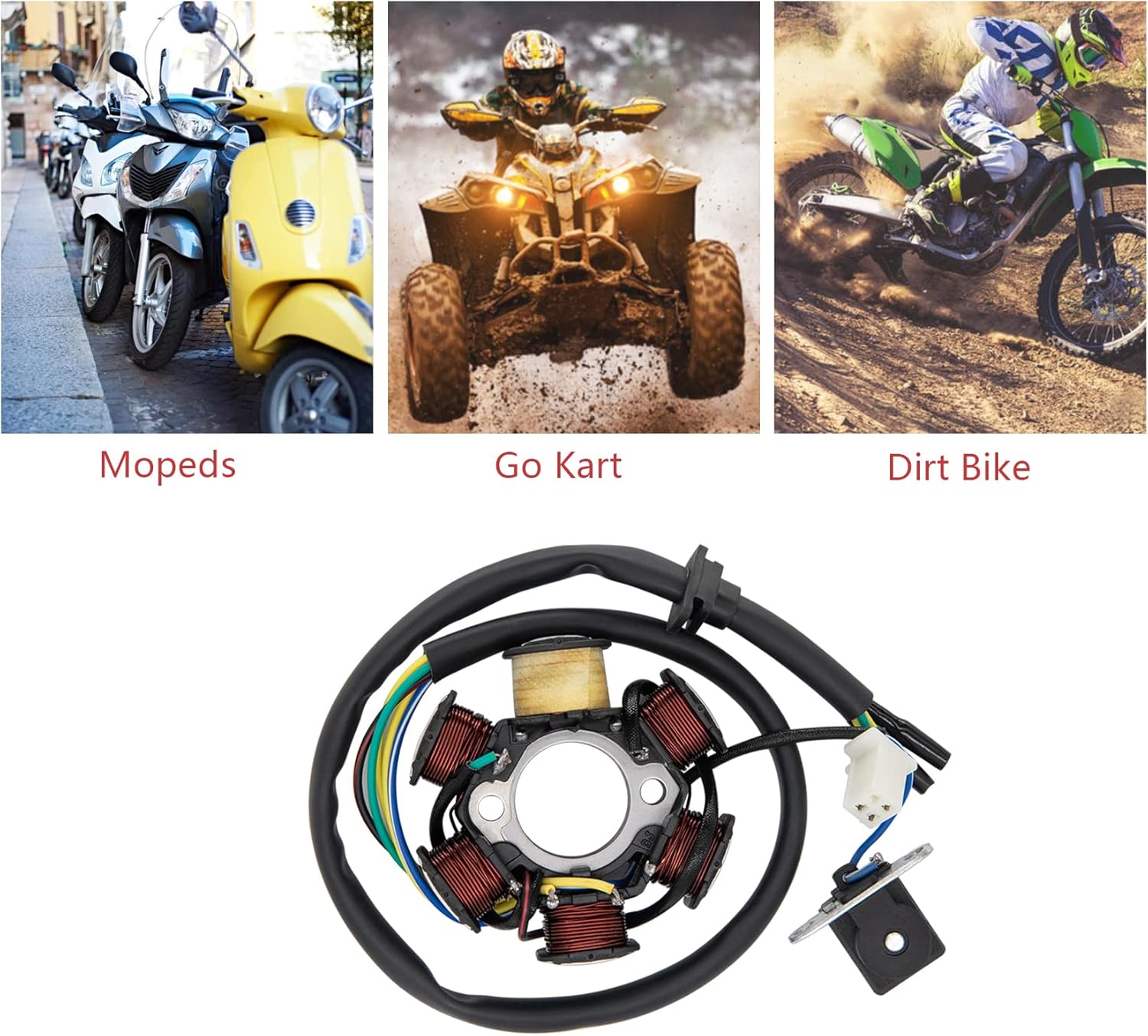 Stator Magneto - 8 Coil GY6 150cc (Non-standard Plug - Foto 14