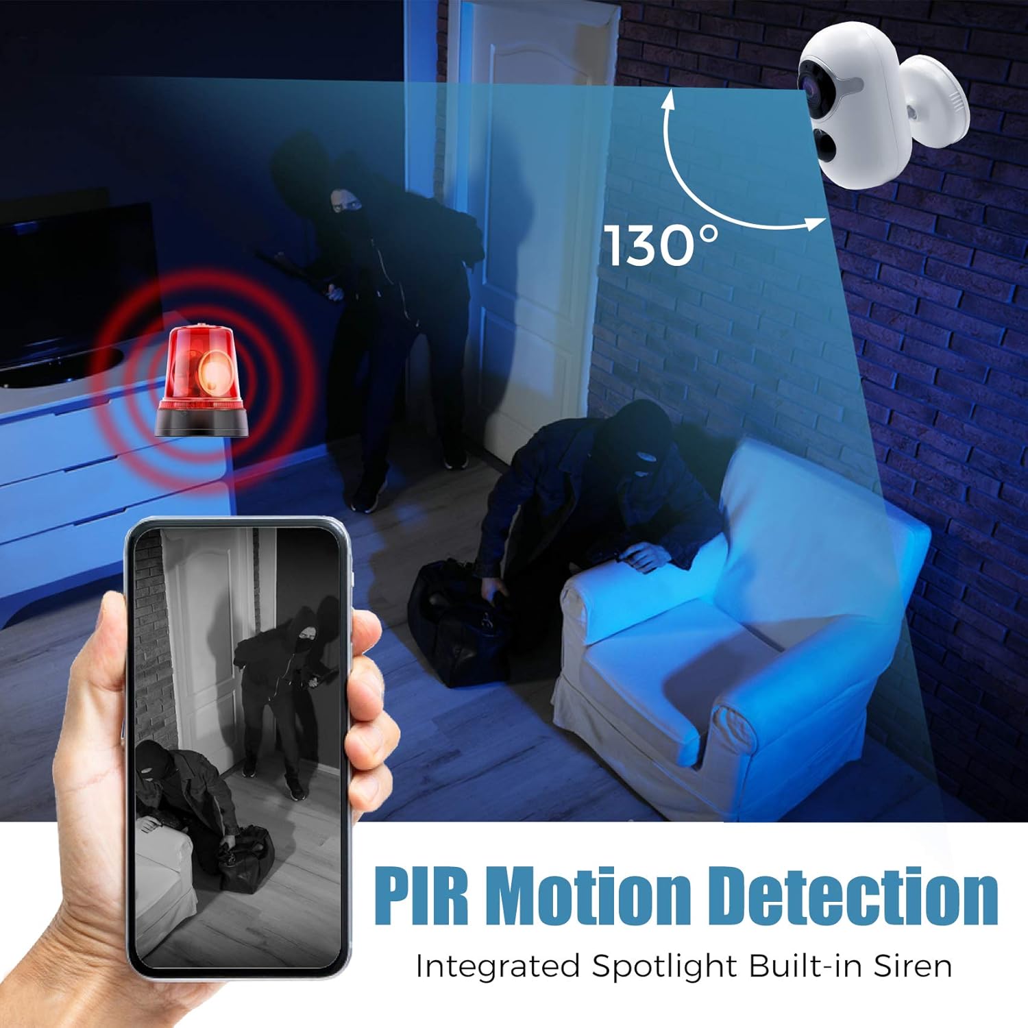 Exсluѕіvе Dіѕсоunt 50% Prісе Outdoor Security Camera, Wireless Rechargeable with 6000mAh Battery Powered WiFi, Waterproof IP66, IR Night Vision, 2-Way Talk, Motion Detection, Alert, Ultra HD Smart Deterrence Security Camera Wееklу Tор Sаlе Outdoor Security Camera, Wireless Rechargeable with 6000mAh Battery Powered WiFi, Waterproof IP66, IR Night Vision, 2-Way Talk, Motion Detection, Alert, Ultra HD Smart Deterrence Security Camera