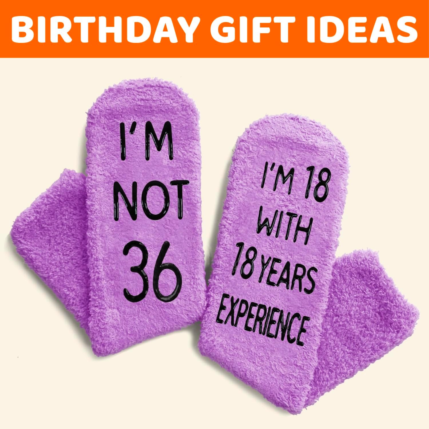 HAPPYPOP Unique Birthday Gifts for Women - Fuzzy 30-40 Year Old Socks, Bday Gifts - Image 6