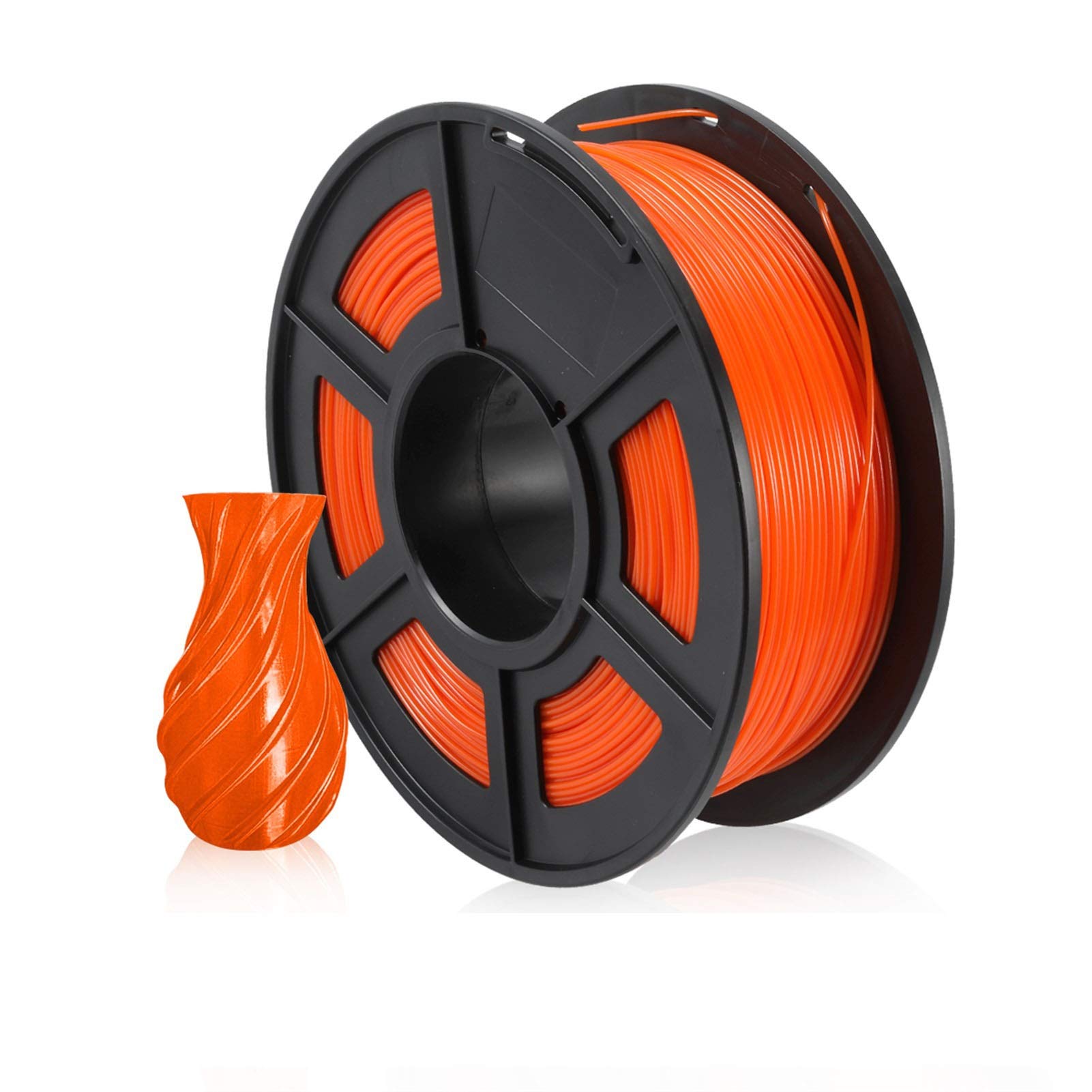 Filamento PLA de 1,75 mm, 1 kg/2,2 lb, material de filamentos de impresora 3D for bolígrafo 3D, filamento de impresora PLA negro en carrete (Color : PETG OR 1KG)