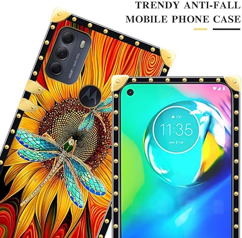Miniatura 8 de Funda para Moto G Power 2022G Pure, funda cuadrada con diseño elegante de lujo, decoración de metal, cubierta protectora de esquina para Motorola