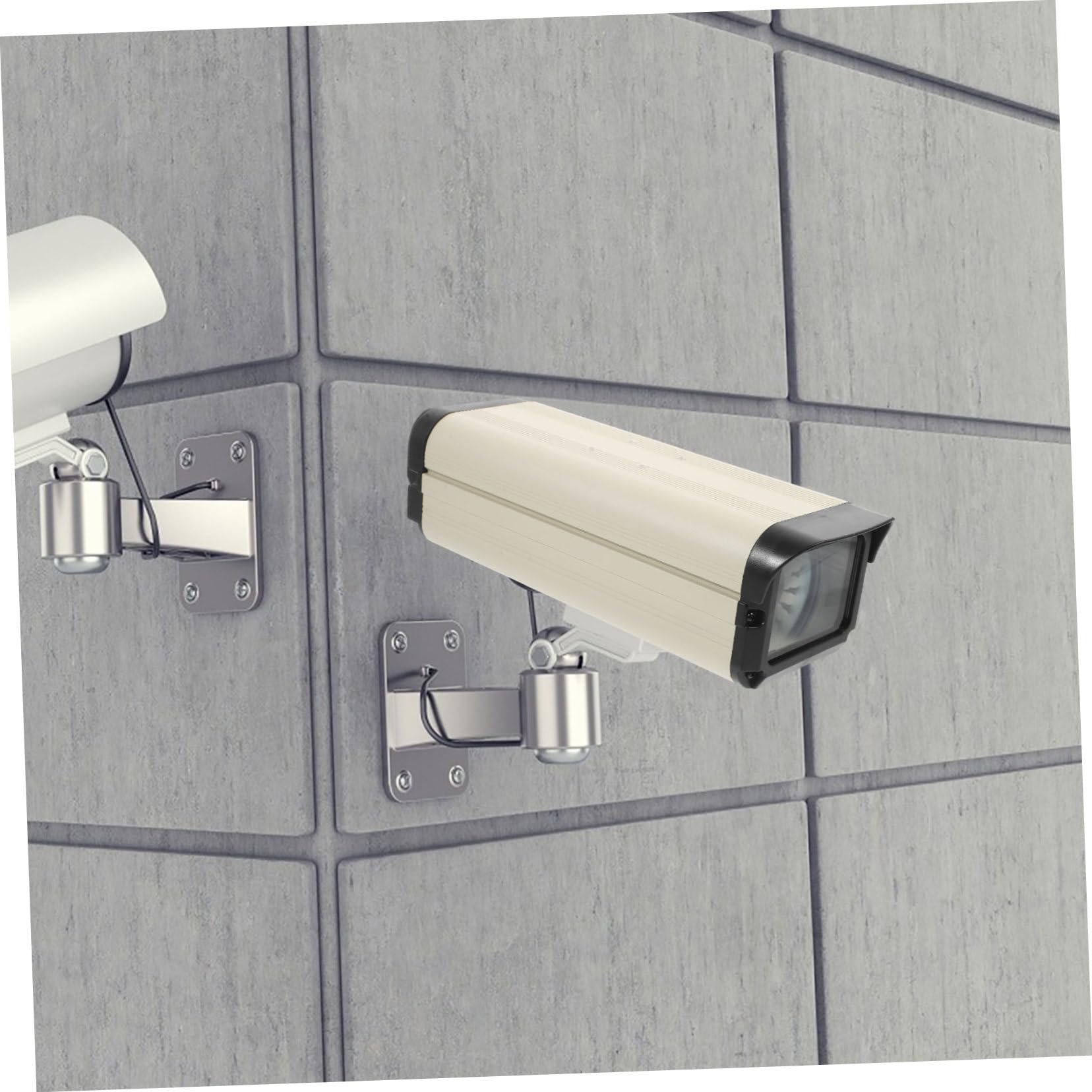 NUOBESTY Kamera Schutzgehäuse 12 mit Seitlicher Öffnung Aluminiumlegierung Wetterfeste Abdeckung für Outdoor Überwachung für Außenkameras