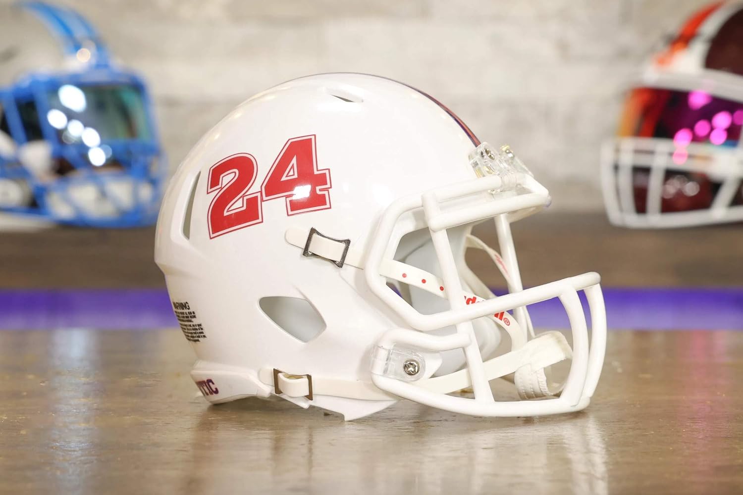 Florida Atlantic Owls Speed Mini Helmet, White - Green Gridiron