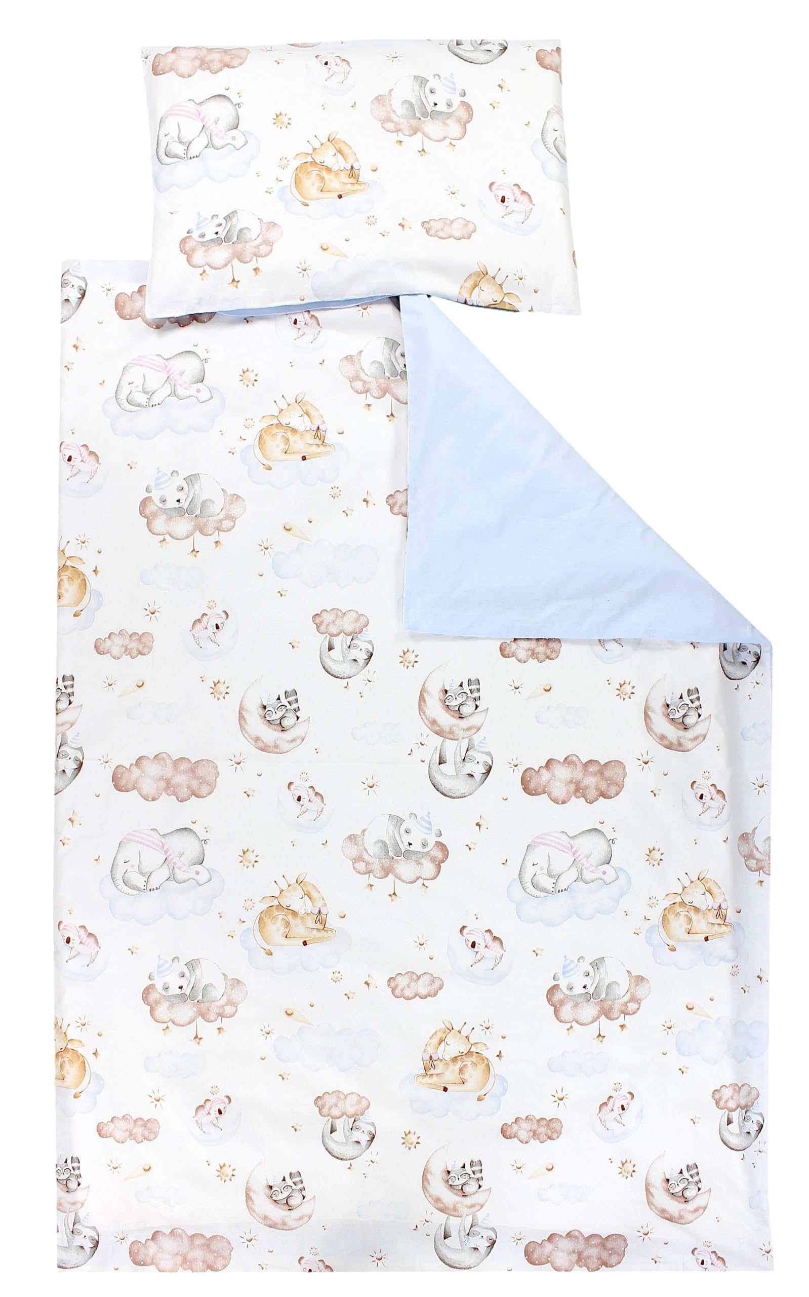 TupTam Juego de Ropa de Cama para Niños, de 2 Piezas., Zorros en el avión/Verde, 120x90 cm — view 30