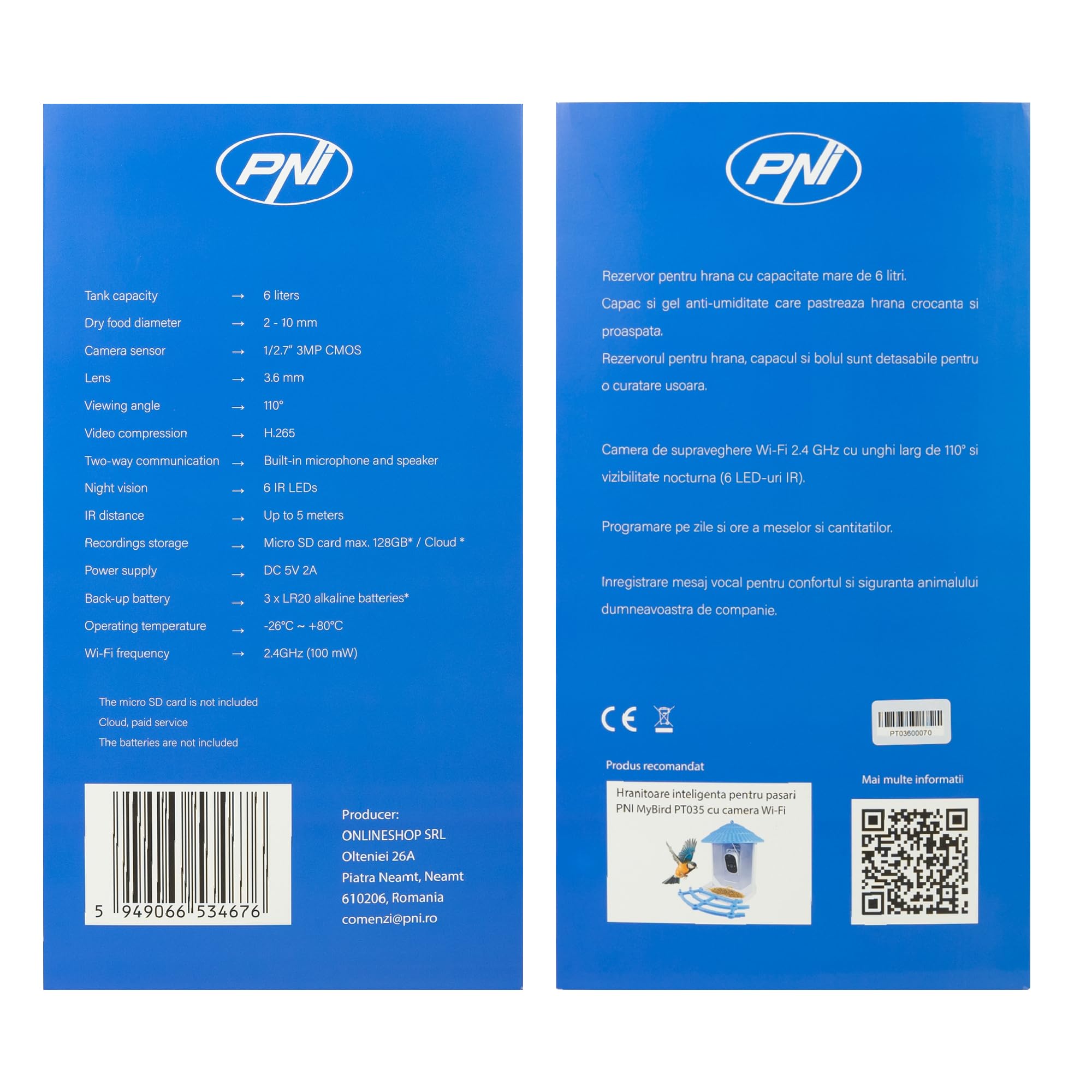 PNI MyPet PT036 Intelligent Dog and Cat Feeder