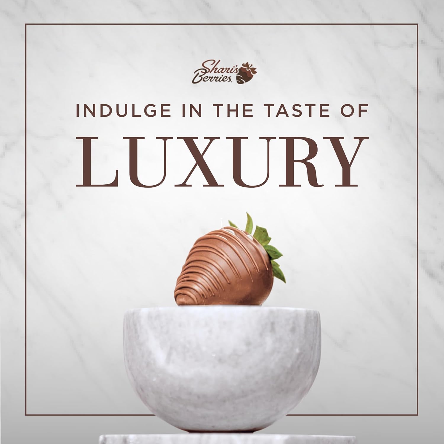 Shari’s Berries Artisan Belgian Milk Chocolate Covered Strawberries | Chocolate Covered Strawberry Gift Box | For Mother's Day, Anniversary, Celebrations & Thank You’s (Full Dozen, 12 Berries)