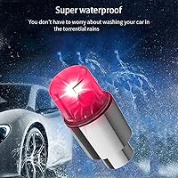 Vista 3 de 4 luces LED para rueda de bicicleta, tapones para válvulas de neumáticos de automóvil, tapas de vástagos de bicicleta, motocicleta, impermeable