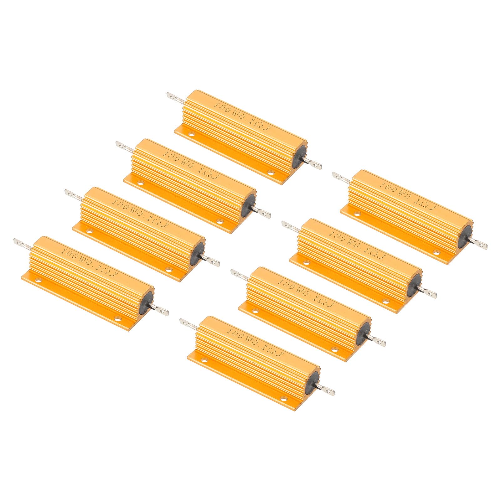 Durable 100W 8 Ohm Aluminum Resistors - Perfect For Power Supply Solutions
