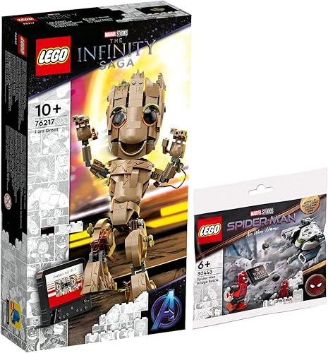 Lego Set of 2 76217 I'm Groot & 30443 Spider-Mans Bridge Duel