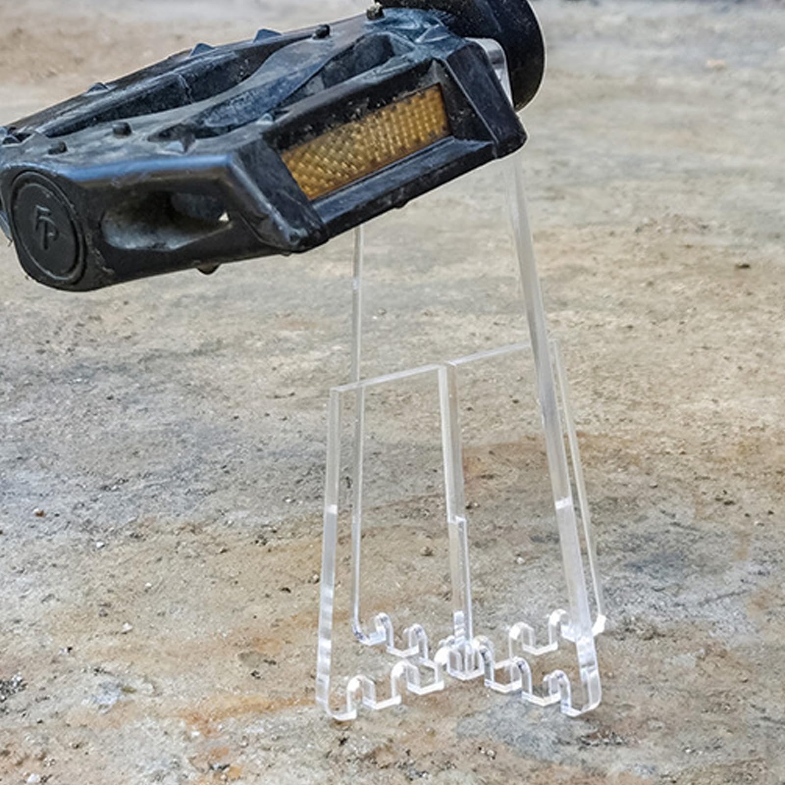 JDNH Fahrradständer aus transparentem Acryl, tragbarer Bodenständer, leichter Fahrradständer zum Einstellen der Reinigung, Reparatur, tragbarer Fahrradhalter Sport & Freizeit